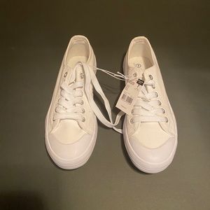 Brand new with tags all white sneakers